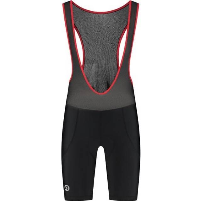 Rogelli Core Bib Cykelbyxor, Black/Red, 3XL