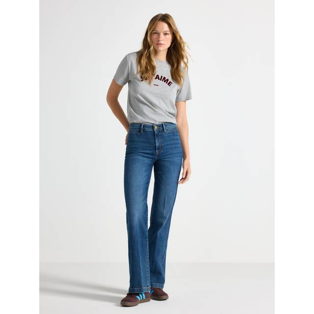 WIDE stretch jeans med vida ben