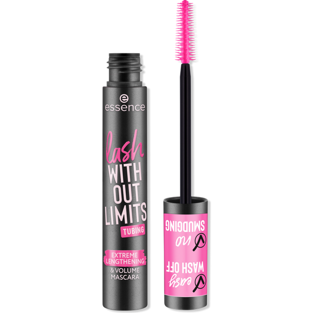 essence lash WITHOUT LIMITS Extreme Lengthening & Volume TUBING Mascara