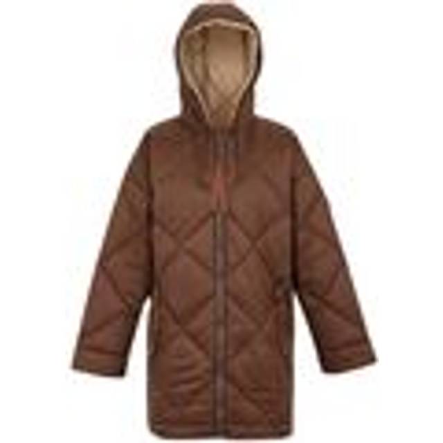 (8 UK, Dark Brown/Warm Taupe) Regatta Womens/Ladies Emila Quilted Jacket