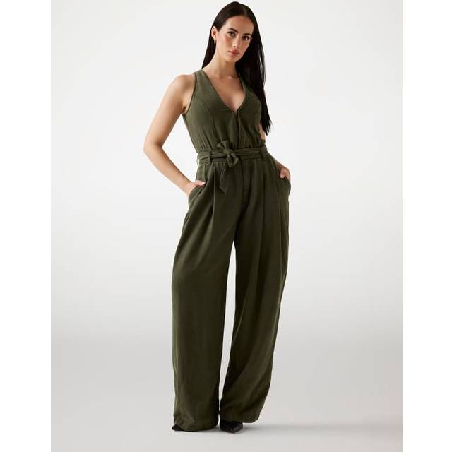 Guess Twill Jumpsuit - Green - L