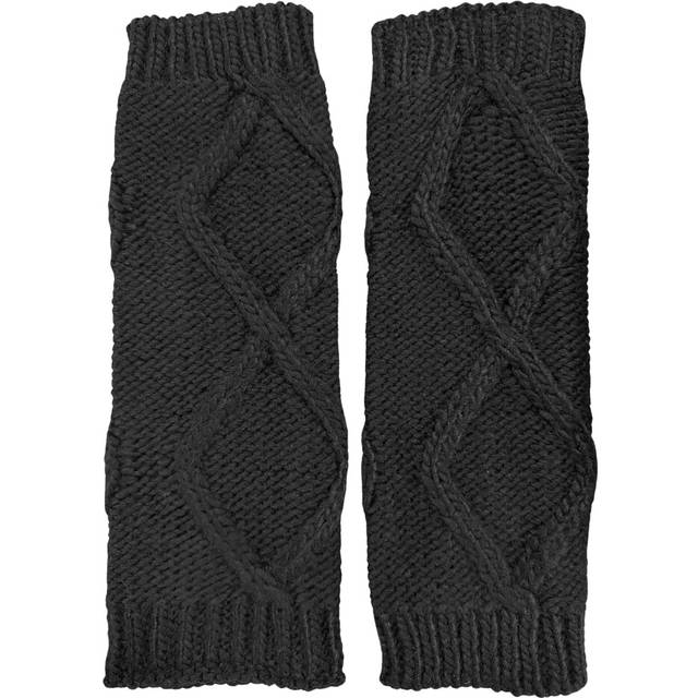N'Ice Caps Girls Leg Warmers Cable Knit Kids Warm Comfortable (8-12 Years  Black)
