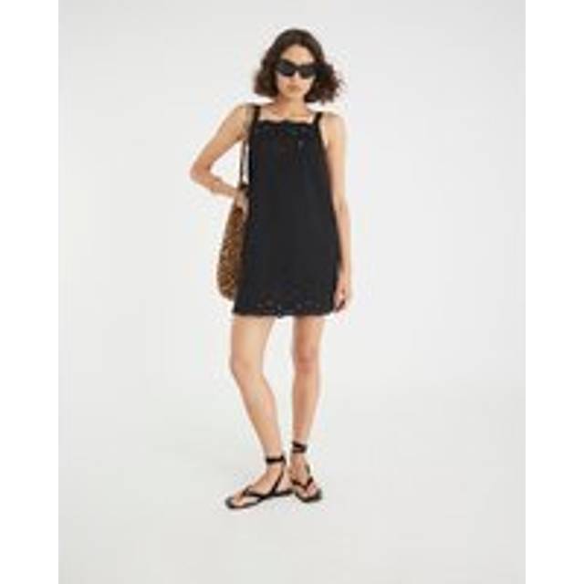 River Island Womens Black Sleeveless Cut Out Mini Shift Dress - 6