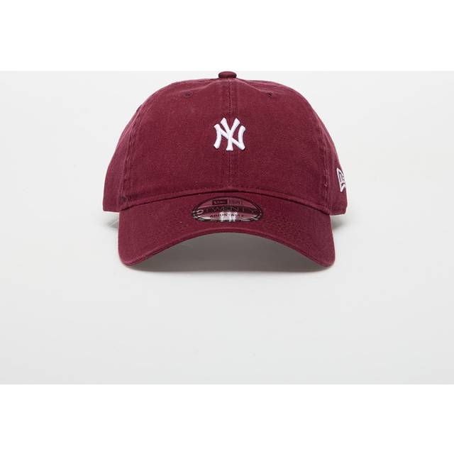 Cap New Era New York Yankees 9TWENTY Mini Logo Adjustable Cap Frosted Burgundy/ Chrome White Universal (Universal)