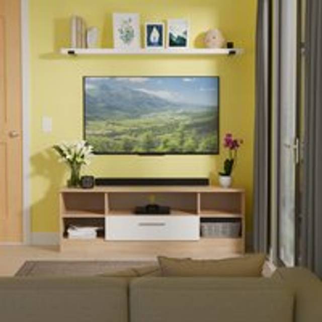 Ready Assembled 2 U Trent Wide 1 Drawer TV & Media Unit (Ready Assembled) - Multicolor