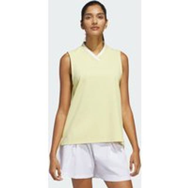 Go-To Sleeveless Polo Shirt - Powder Yellow - M