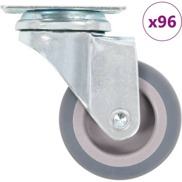 (96 pcs) vidaXL Swivel Casters Trolley Moving Wheels Furniture Caster Trolley Caster