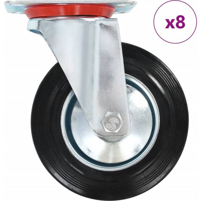 8 pcs Swivel Casters 160 mm Vidaxl