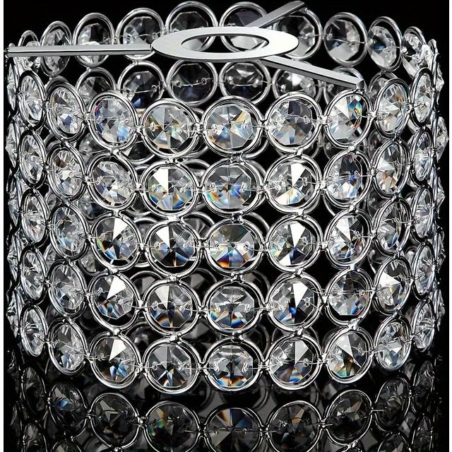 TEMU 1pc Shade Light Shade Fitting For , Bedroom And Bathroom, , Not Included (silvery)