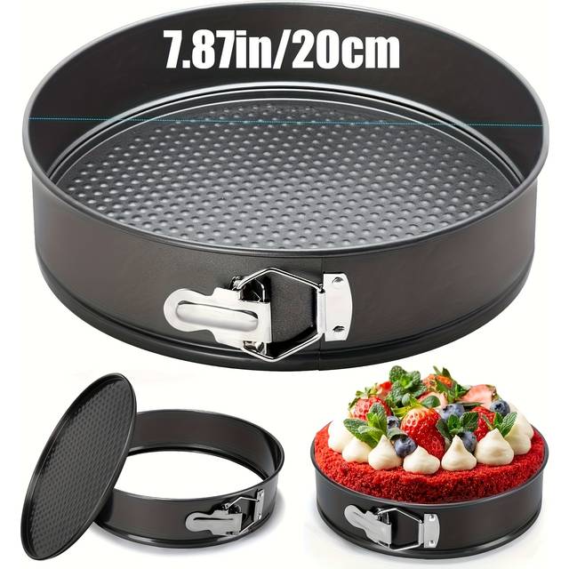 TEMU 1/3pcs Springform Pan Cheesecake Pan, Leakproof Round Cake Pan Set Includes 3pcs 6" 8" 10" Springform Pans