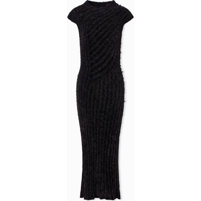 Viscose knit midi dress