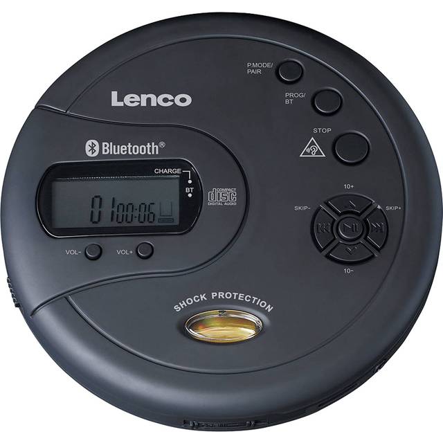Lenco CD-300 Discman bärbar CD-spelare med Bluetooth