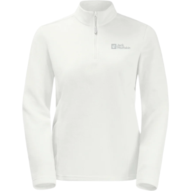 Women's Jack Wolfskin Womens Taunus Half Zip Pullover Fleece - Grey - Size: 14