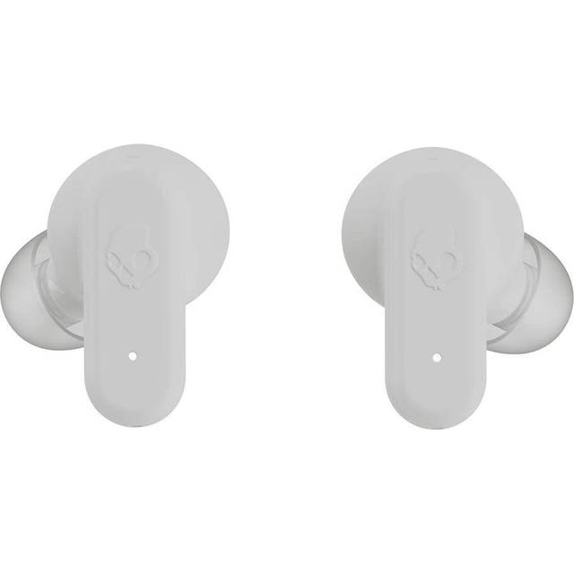 Skullcandy Dime Evo trådlösa öronsnäckor, Bluetooth-hörlurar, brusisolerande passform, upp till 36 timmars batteri, mikrofon för iPhone Android, lätt att bära med clip-Anywhere fodral – ben