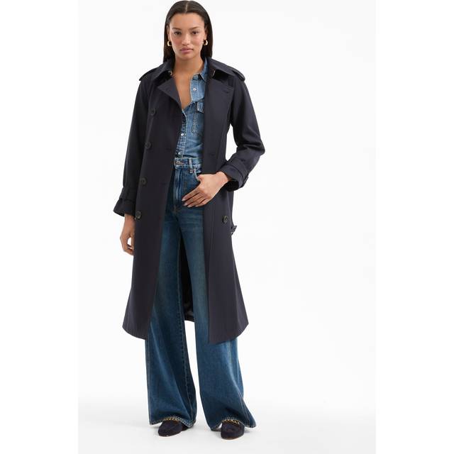 Conneley Dickey Trench Coat - NAVY - X-Large