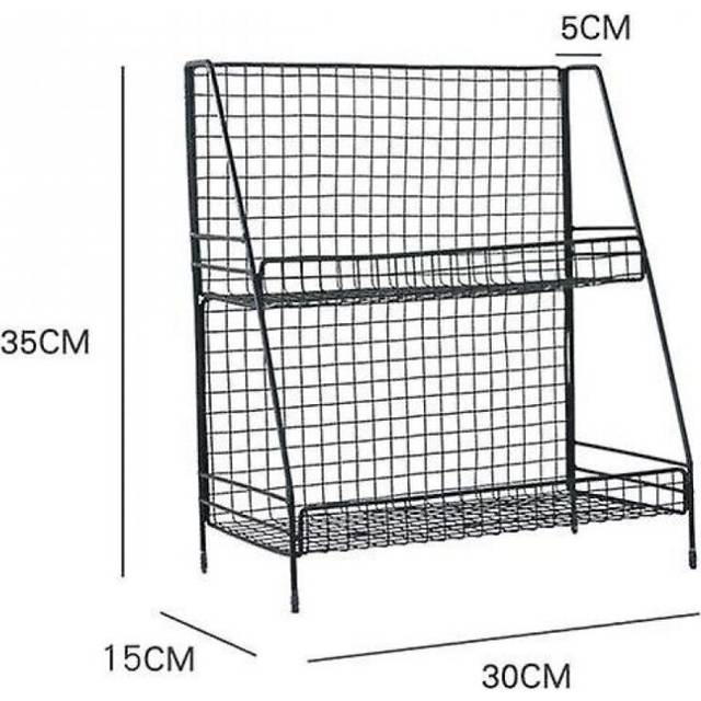 Wire Kitchen Storage Rack Cosmetic Makeup Basket Metal Spice Seasoning Holders Racks