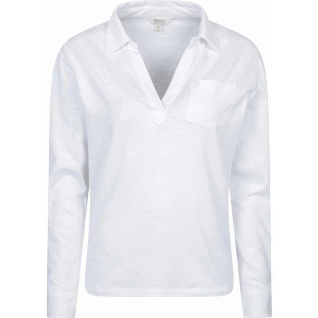 (16 UK, White) Mountain Warehouse Womens/Ladies Brae Relaxed Fit Polo Shirt