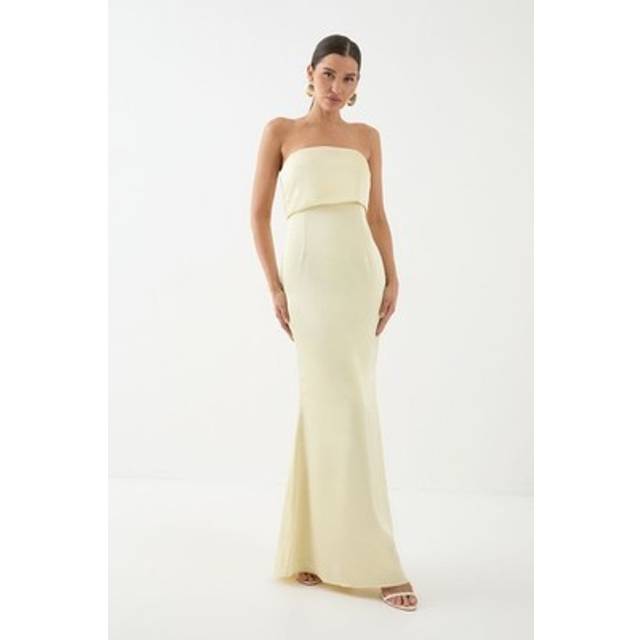 Misspap lemon bridesmaid dress womens occasion dresses