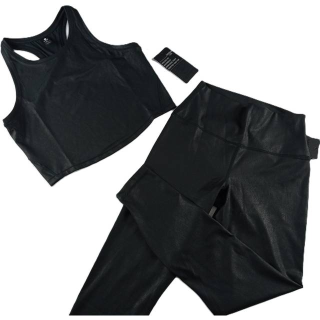 Yogalicious Disco Foil Crop Top