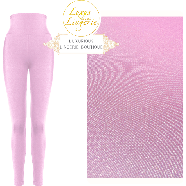 The workout leggings by wolford m prisma pink glitter gloss trousers sport yoga