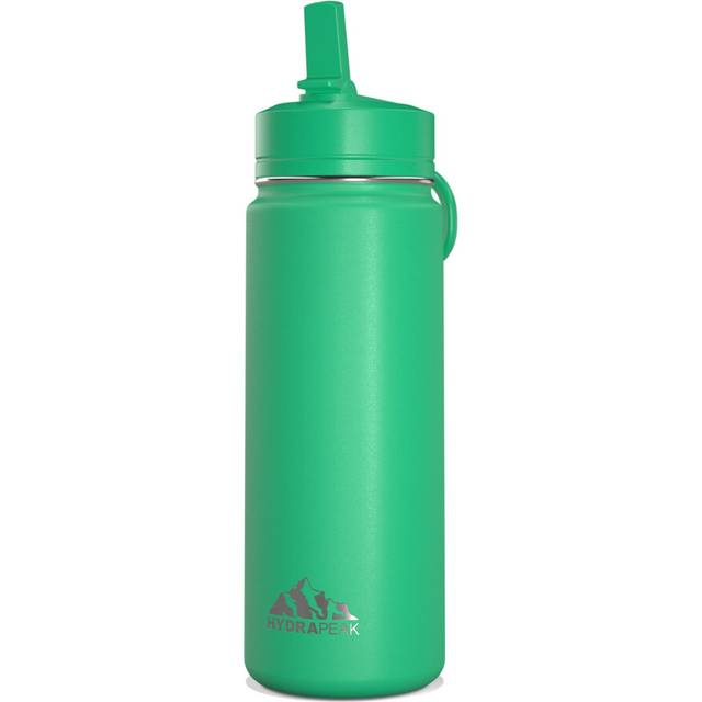 Hydrapeak Mini 20oz Kids Water Bottle with Straw Lid  Stainless Steel Double Wall Insulated Water Bottle for Kids  LeakProof a
