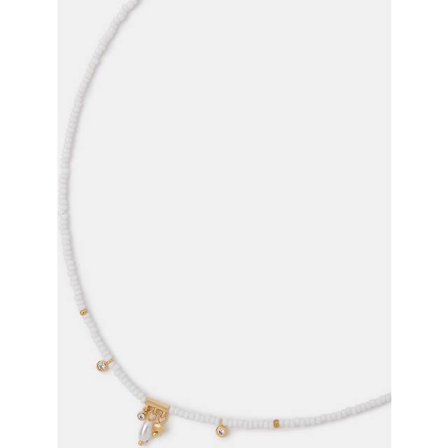 14ct Gold-plated Beaded Pearl Pendant Necklace - Accessorize - One Size
