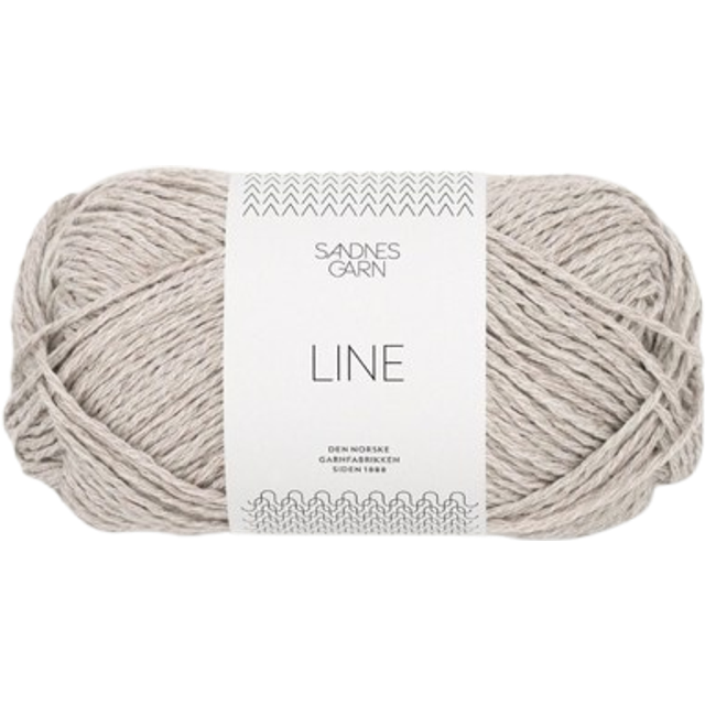 Line By Sandnes Garn - Pearl Gray (3820) - 50 / Approx. 110 M Wool