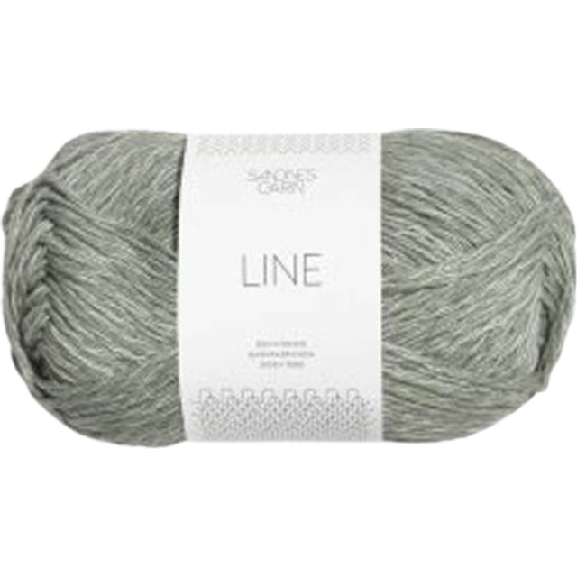 Line By Sandnes Garn - Dusty Light Green (8521) - 50 / Approx. 110 M Wool