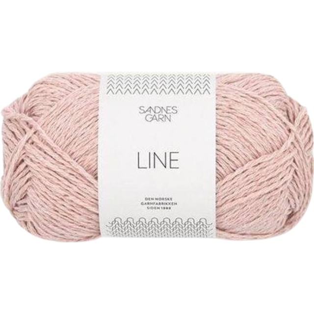 Line By Sandnes Garn - Powder Pink (3511) - 50 / Approx. 110 M Wool