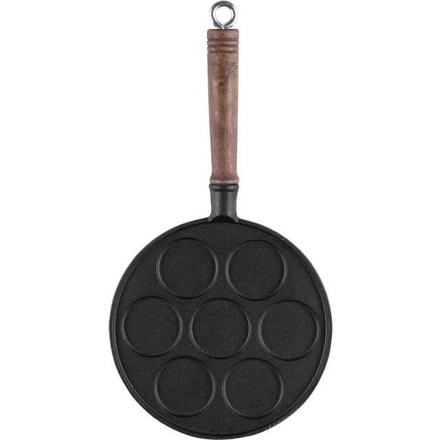 Maku Kitchen Life - Plättlagg i gjutjärn med trähandtag 23 cm