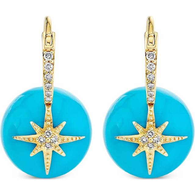 Sydney Evan - 14K yellow gold Starburst diamond earrings - women - 14kt Yellow Gold/Diamond - One Size