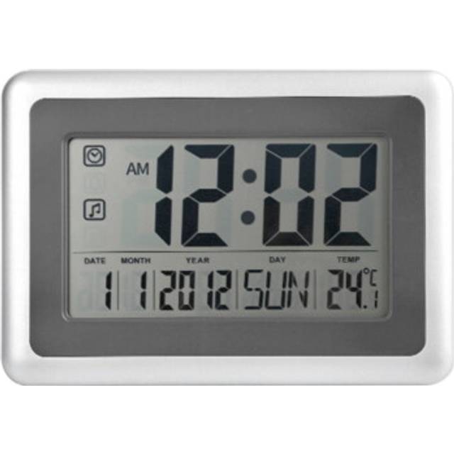 Digital Clock with Calendar & Temperature,Large LCD Screen Alarm Extra Large Digits, Easy to Read and Set