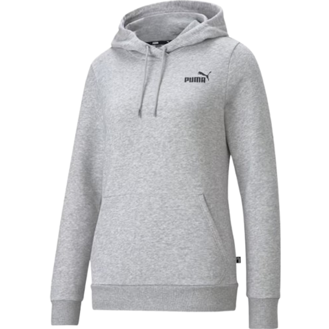 PUMA Essentials Small Logo Hoodie Women, Light Grey Heather, size 2XS - Light Gray Heather (2XS)