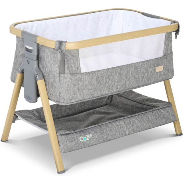 CoZee Mini Me Play Crib Toy - Oak/Charcoal - Grey (106.68cm H X 149.86cm W X 88.9cm D)