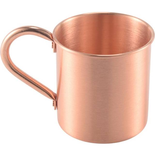 Pure Copper Mug Solid Smooth Without Inside Liner For Cocktail Coffee Beer Milk Water Cup Home Bar Drinkware Cool