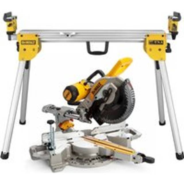 Dewalt - DWS727 xps Double Bevel Slide Mitre Saw 250mm 1675W 240V + DE7033 Legs