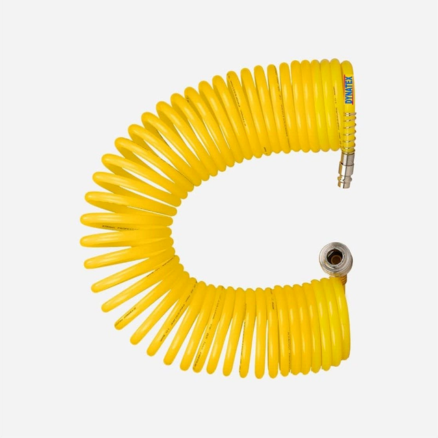 Compressor air line hose 10m coil 10 metre coiled for air tools 1/2" swivel
