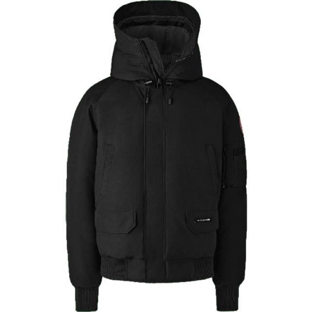 Canada Goose Mens Black Chilliwack Funnel-neck Shell-down Bomber Jacket Xl - BLACK