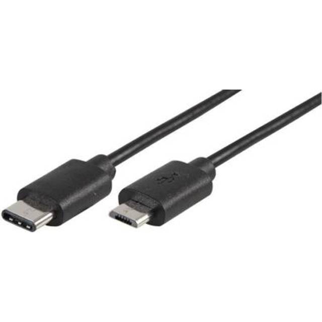 Pro Signal - Usb-c Male To Usb Micro B Male Usb 2.0 Lead, 1m