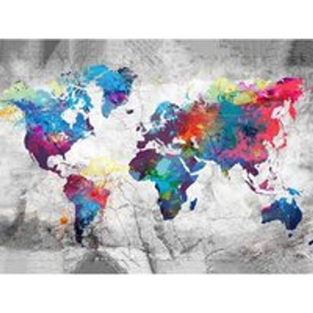 5d DIY Diamond Painting Earth Plate Embroidery Map Rhinestone Mosaic Mural Decoration Full Square 20X30CM