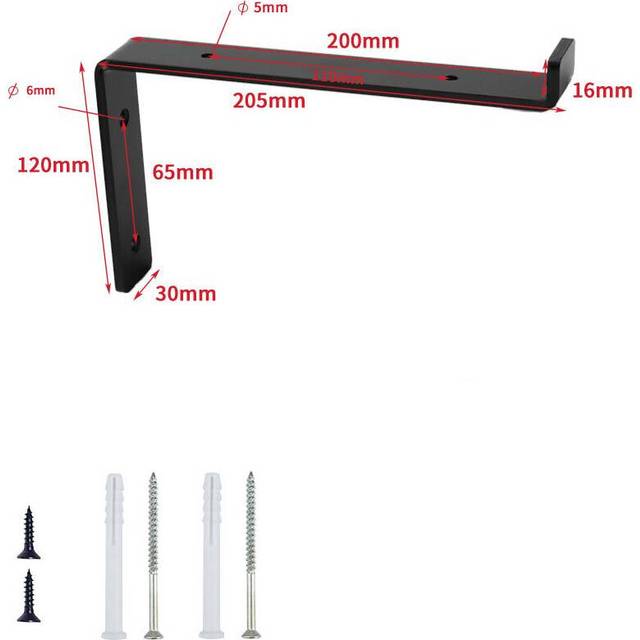 (20cm/7.87in) Wall Shelf Brackets Rustic Heavy Duty Industrial Scaffold Board Support Tool