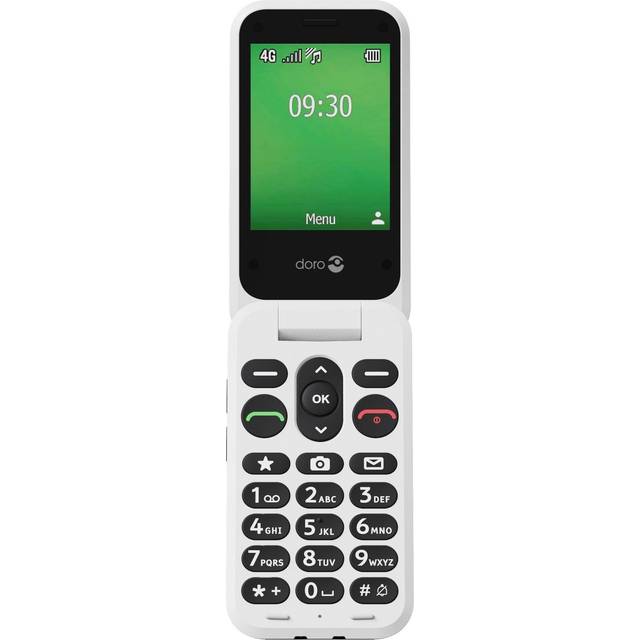 Doro Leva E30 7.11 cm (2.8") 142.7 g Black White Feature phone