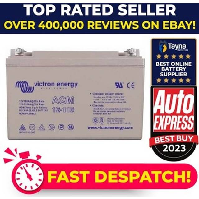 Victron Energy Agm Deep Cycle Battery 12v 110ah (m8) Bat412101085