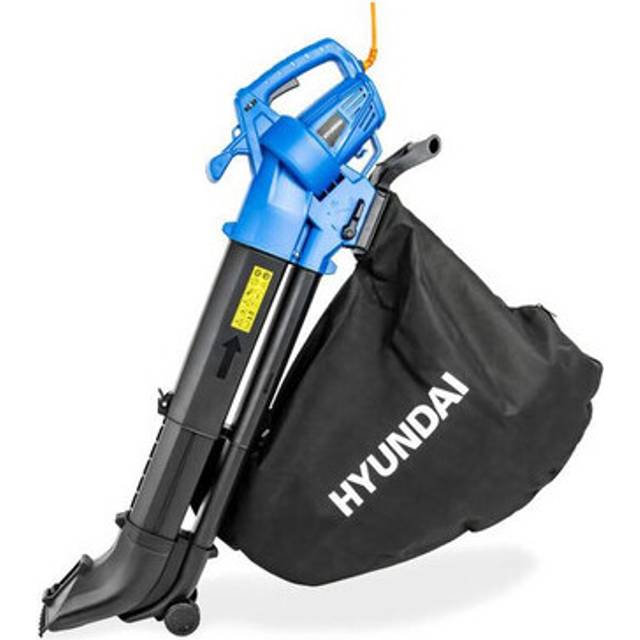 Hyundai 3000w 3-in-1 Leaf Blower, Vacuum, Shredder, 6-Speed, 45L Large Collection Bag, Long 12m Cable | HYBV3000E2