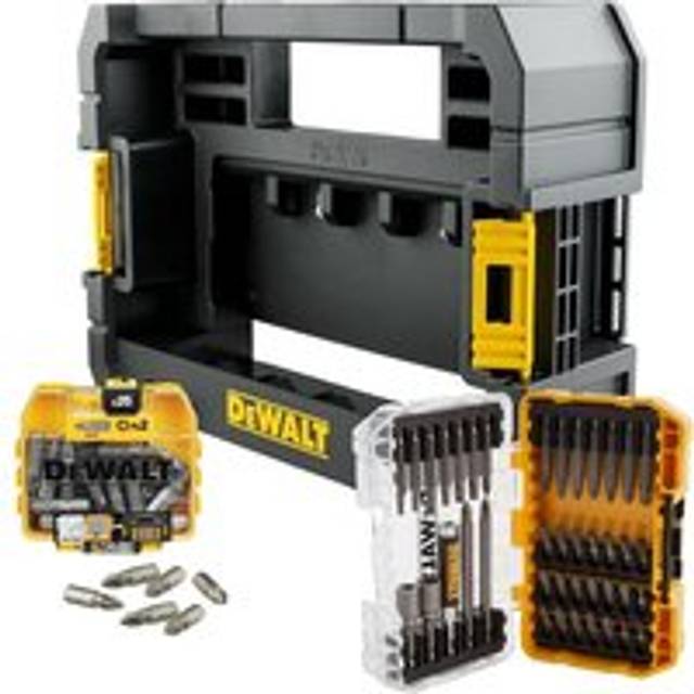 Dewalt - 65 Piece Impact Screwdriver Bit Set Tic Tac Box + Tough Case TStak Caddy