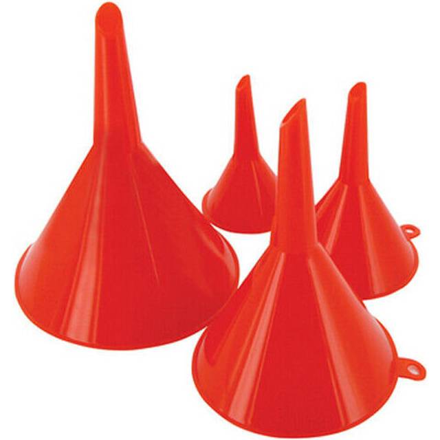 4 piece funnel set liquid 50mm 75m 100mm & 120mm