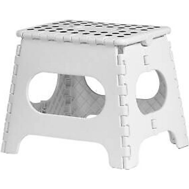 Innoteck Essentials Medium Folding Step Stool - White., White
