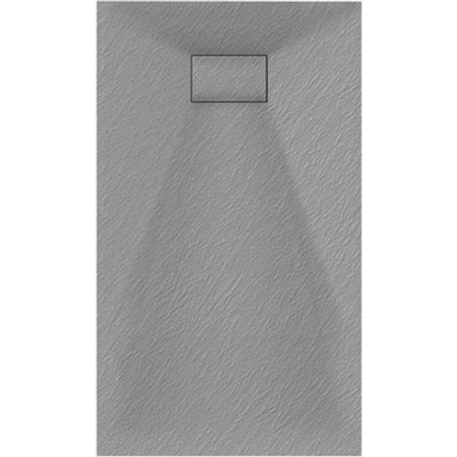 Rectangular shower tray 900x1200mm grey textured