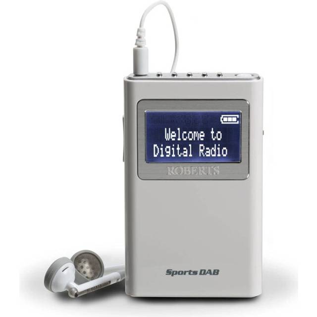 Roberts SPORTS DAB5 Personal DAB/FM/AM Radio, White