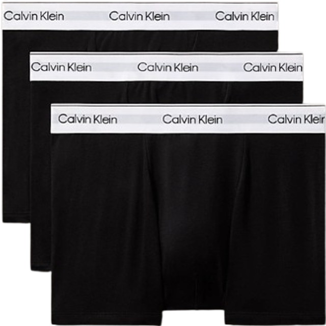 Calvin Klein herr 3P Trunk Boxershorts, Svart, M